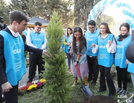 Bakıda daha bir həyət abadlaşdırılıb - Leyla Əliyeva açılışda iştirak edib foto reportaj