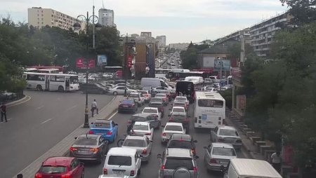 Bakının mərkəzində tıxac - FOTO