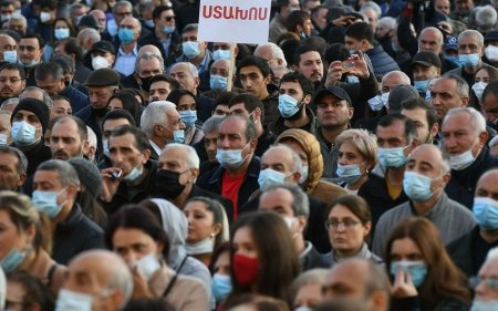 Yerevanda Paşinyan əleyhinə aksiya keçirilir