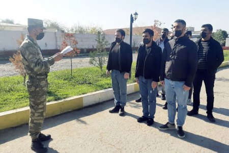 Təlim toplanışında iştirak edəcək hərbi vəzifəlilər hərbi hissəyə qəbul olunub – FOTO/VİDEO