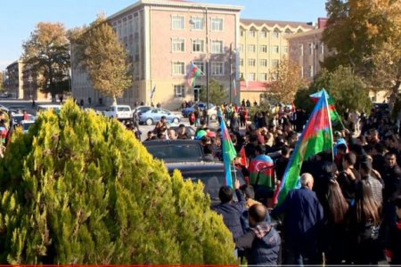 Naxçıvanda Zəfər yürüşü keçirilib, Kəngərlidə Bayraq Meydanı istifadəyə verilib - FOTO