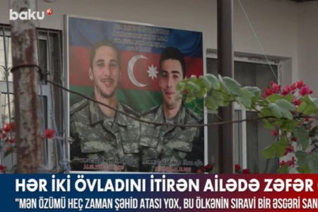 Hər iki övladını itirən ailədə Zəfər Günü – VİDEO