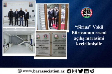 “Sirius” vəkil bürosunun açılışı keçirilib - FOTO