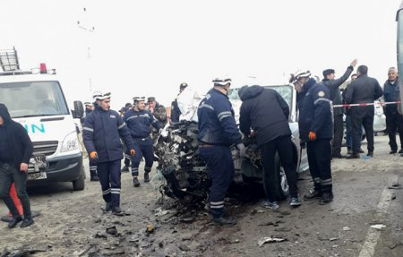 Sumqayıtda ağır qəza, 13 yaralı var -Fotolar