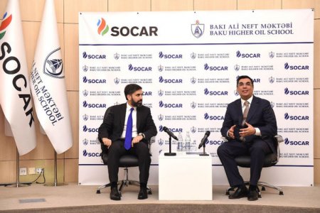 SOCAR-a işə qəbul olunan Bakı Ali Neft Məktəbinin məzunları ilə görüş keçirilib - FOTO