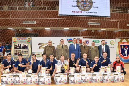 FHN-in qurumları arasında keçirilən voleybol çempionatına yekun vurulub - FOTO