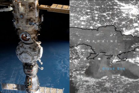 NASA işıqsız qalan Ukraynanın kosmosdan fotosunu paylaşdı - FOTO